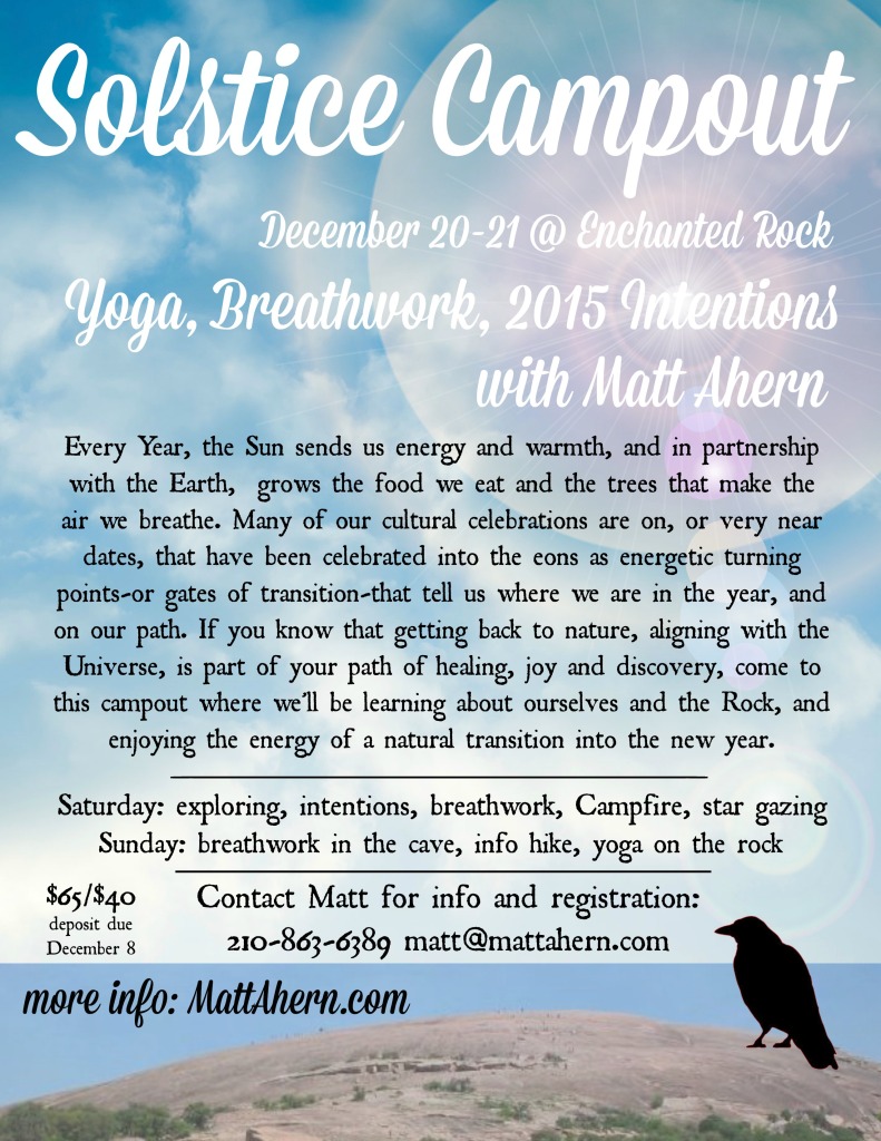 Solstice 2014 Enchanted Rock Flyer