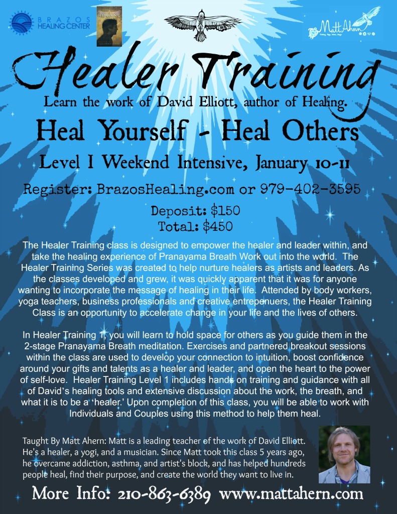 Healer Training Class Jan 10 11 matt brazes with DE